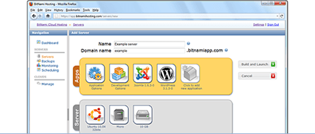 BitNami Cloud Hosting Screenshot